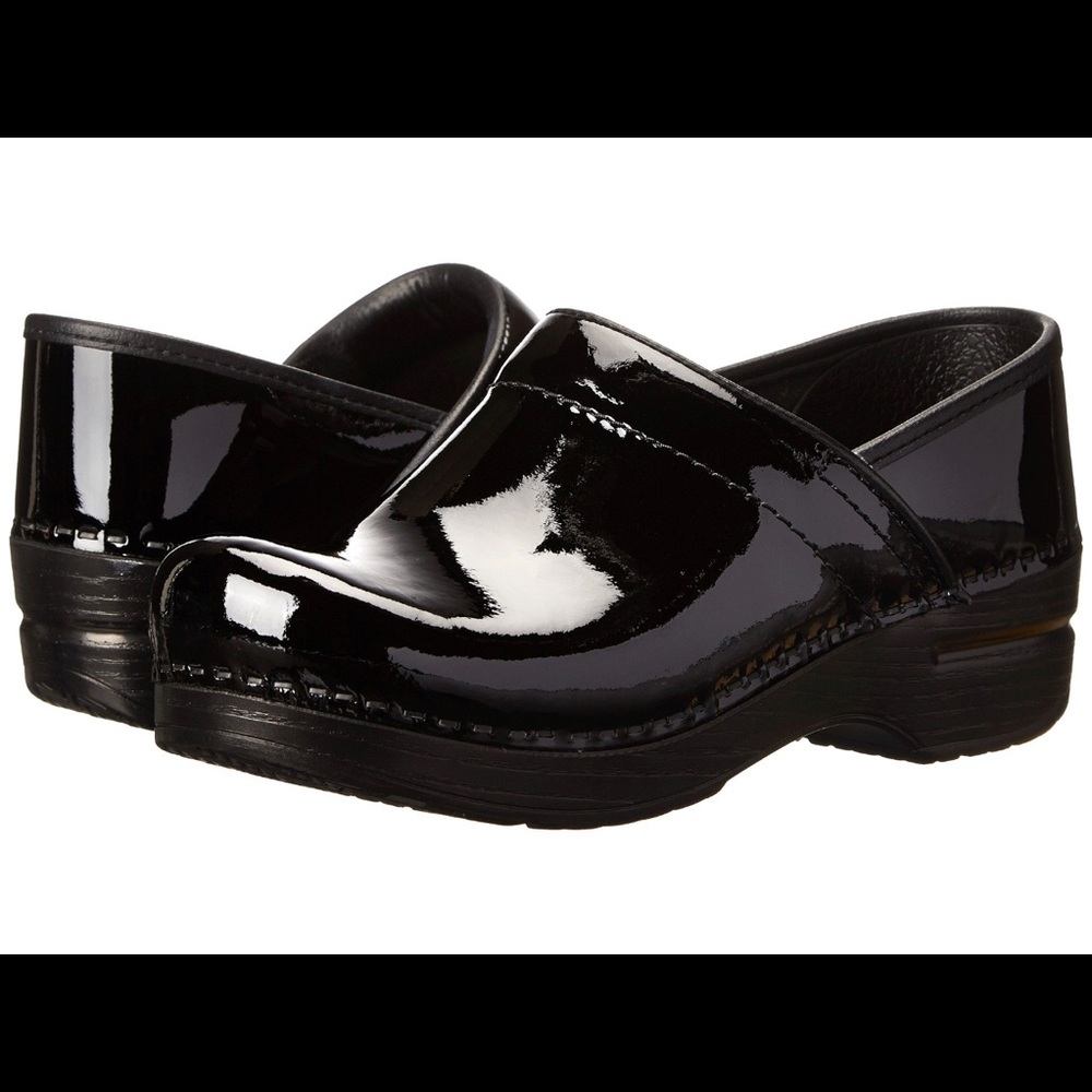 Dansko Professional Black Patent Leather Clog